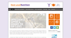 Desktop Screenshot of nextlevelnutrition.com.au