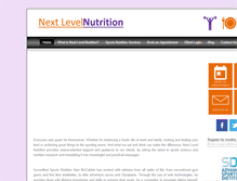 Tablet Screenshot of nextlevelnutrition.com.au